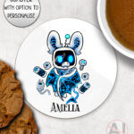 20664 robot bat gothic coaster 1