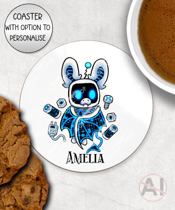 20664 robot bat gothic coaster 1