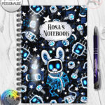 20668 robot bat gothic notebook 2
