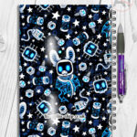 20668 robot bat gothic notebook 3