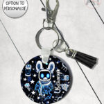 20671 robot bat gothic keyring 1