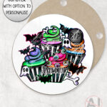 20678 spooky cupcakes gothic coaster 2