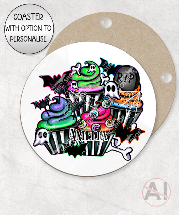 20678 spooky cupcakes gothic coaster 2