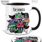 20678 spooky cupcakes gothic mug coaster