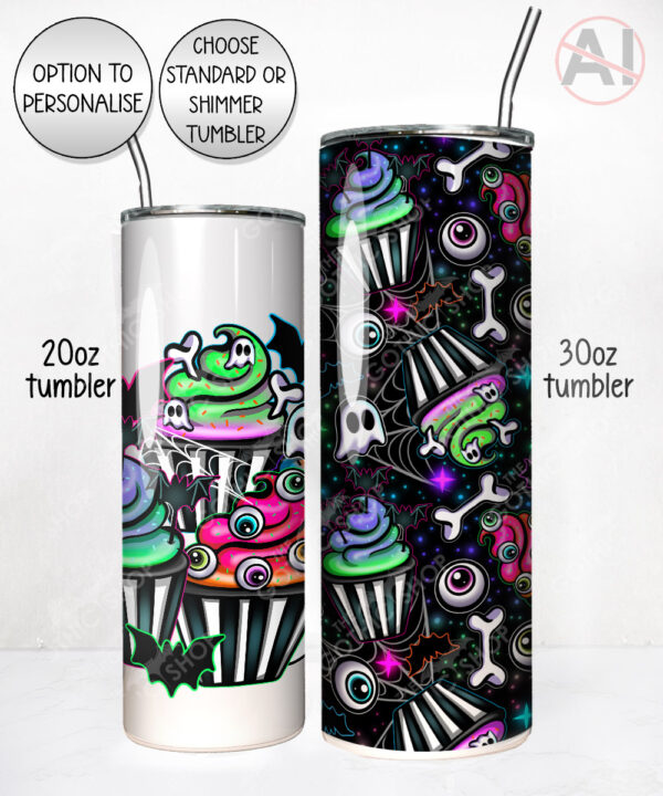 20679 spooky cupcakes gothic tumbler 2