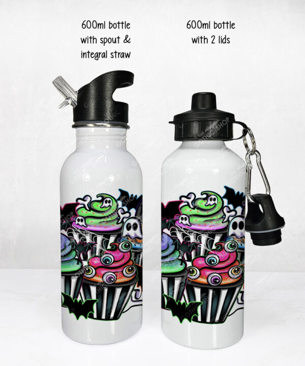 20680 spooky cupcakes gothic water bottle 3
