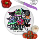 20682 spooky cupcakes gothic large chopping board 2