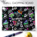 20682 spooky cupcakes gothic large chopping board 4