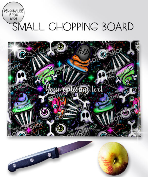 20682 spooky cupcakes gothic large chopping board 4