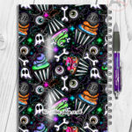 20684 spooky cupcakes gothic notebook 2
