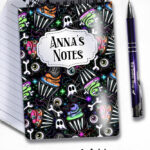 20684 spooky cupcakes gothic notebook 4