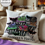 20686 spooky cupcakes gothic cushion 2