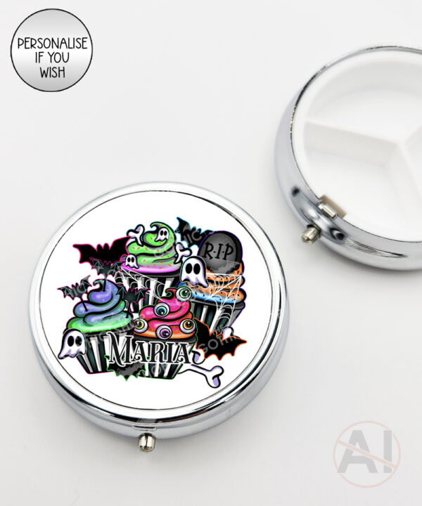 20688 spooky cupcakes gothic pill box 1