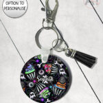 20689 spooky cupcakes gothic keyring 1