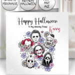 20691 horror movie characters halloween card 1