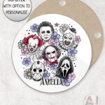 20692 horror movie characters halloween coaster 1