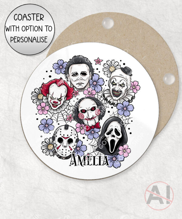 20692 horror movie characters halloween coaster 1