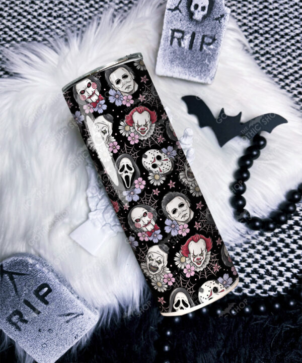 20693 horror movie characters halloween tumbler 1