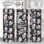 20693 horror movie characters halloween tumbler 3