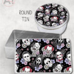 20697 horror movie characters halloween tin 1