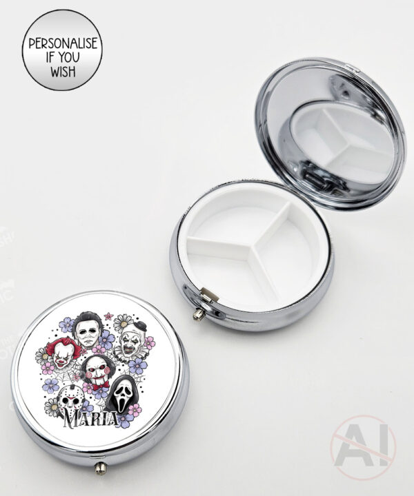 20702 horror movie characters halloween pill box 2