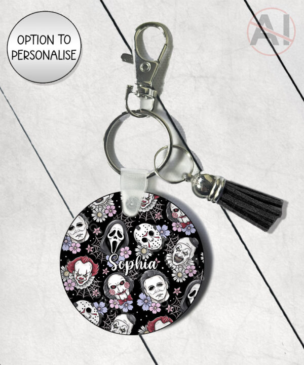 20703 horror movie characters halloween keyring 1