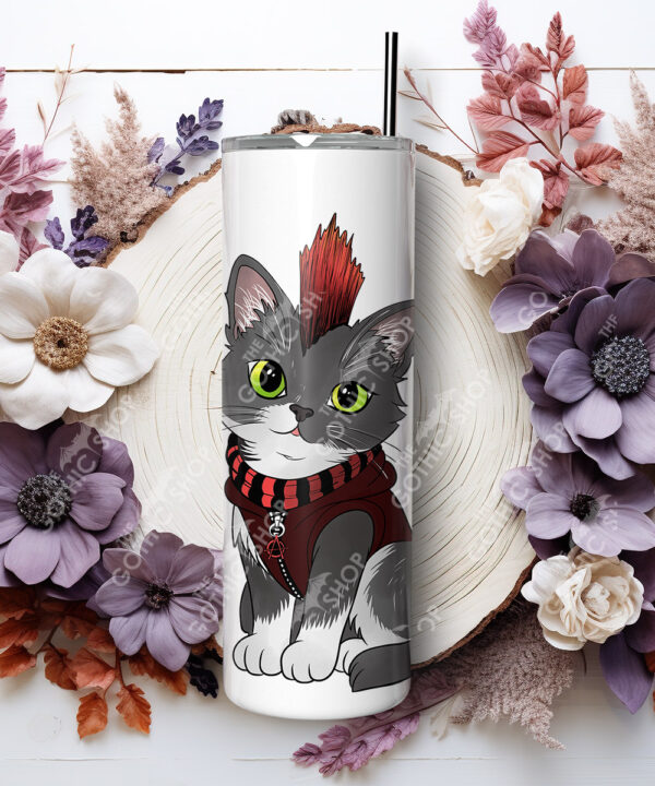 20707 punk gothic cat tumbler 4