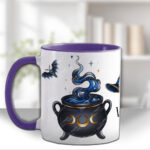 witching hour celestial witch cauldron gothic mug and/or coaster optional to personalise