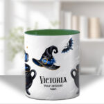 witching hour celestial witch cauldron gothic mug and/or coaster optional to personalise