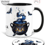witching hour celestial witch cauldron gothic mug and/or coaster optional to personalise
