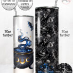 witching hour celestial witch cauldron gothic straight tumbler option to personalise