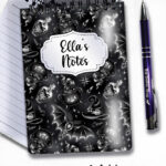 witching hour celestial witch cauldron gothic notebook journal option to personalise