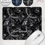 witching hour celestial witch cauldron gothic mouse mat option to personalise