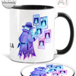 spooky ghost detective mug and/or coaster optional to personalise