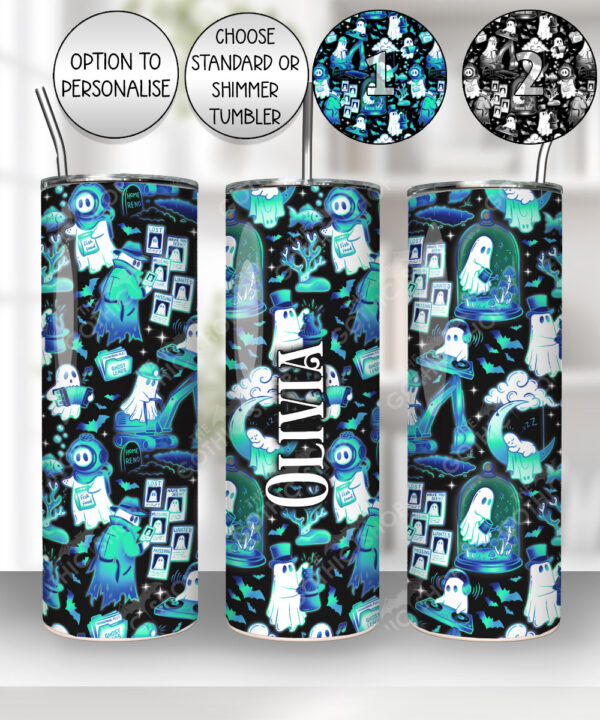 spooky ghost hobbies straight tumbler option to personalise