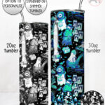 spooky ghost hobbies straight tumbler option to personalise