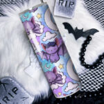 gothic dreamy baby bats purple straight tumbler option to personalise