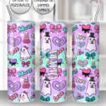 cute gothic ghost couple straight tumbler anniversary valentines wedding gift option to personalise