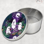 cute gothic ghost picnic storage tin option to personalise