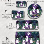 cute gothic ghost picnic storage tin option to personalise