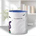 magical kawaii purple witchy cat mug and/or coaster optional to personalise
