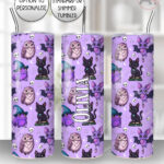 magical familiars purple gothic straight tumbler option to personalise