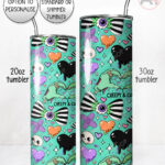 gurokawa creepy cute kawaii goth straight tumbler option to personalise