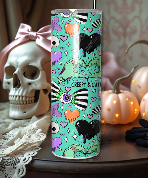 gurokawa creepy cute kawaii goth straight tumbler option to personalise