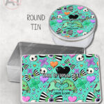 gurokawa creepy cute kawaii goth storage tin option to personalise