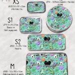gurokawa creepy cute kawaii goth storage tin option to personalise