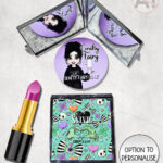 gurokawa creepy cute kawaii goth compact mirror option to personalise