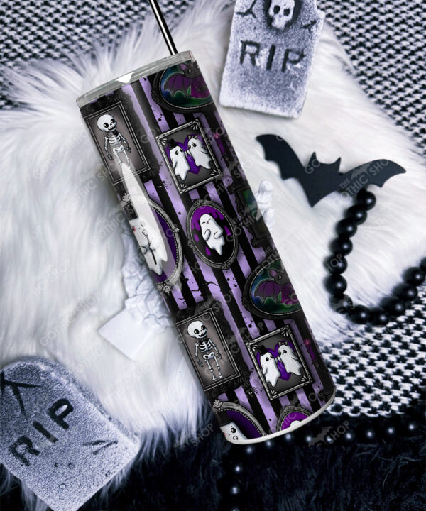 haunted mansion wall gallery gothic straight tumbler option to personalise