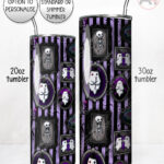 haunted mansion wall gallery gothic straight tumbler option to personalise