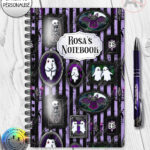 haunted mansion wall gallery gothic notebook journal option to personalise